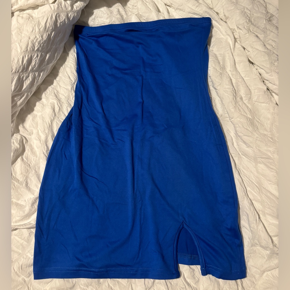 Vibrant Blue Mini Bodycon Dress M